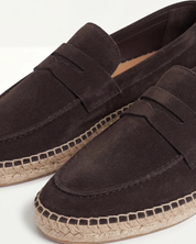 Coffee Suède Riviera Espadrille