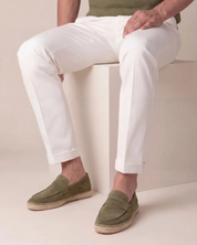 Olive Suède Riviera Espadrille