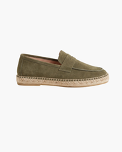 Olive Suède Riviera Espadrille