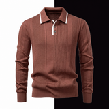 The Alford Knitted Polo Sweater