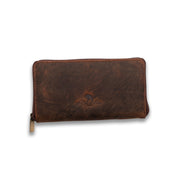 Womens Leather Zip Around Wallet Candice 