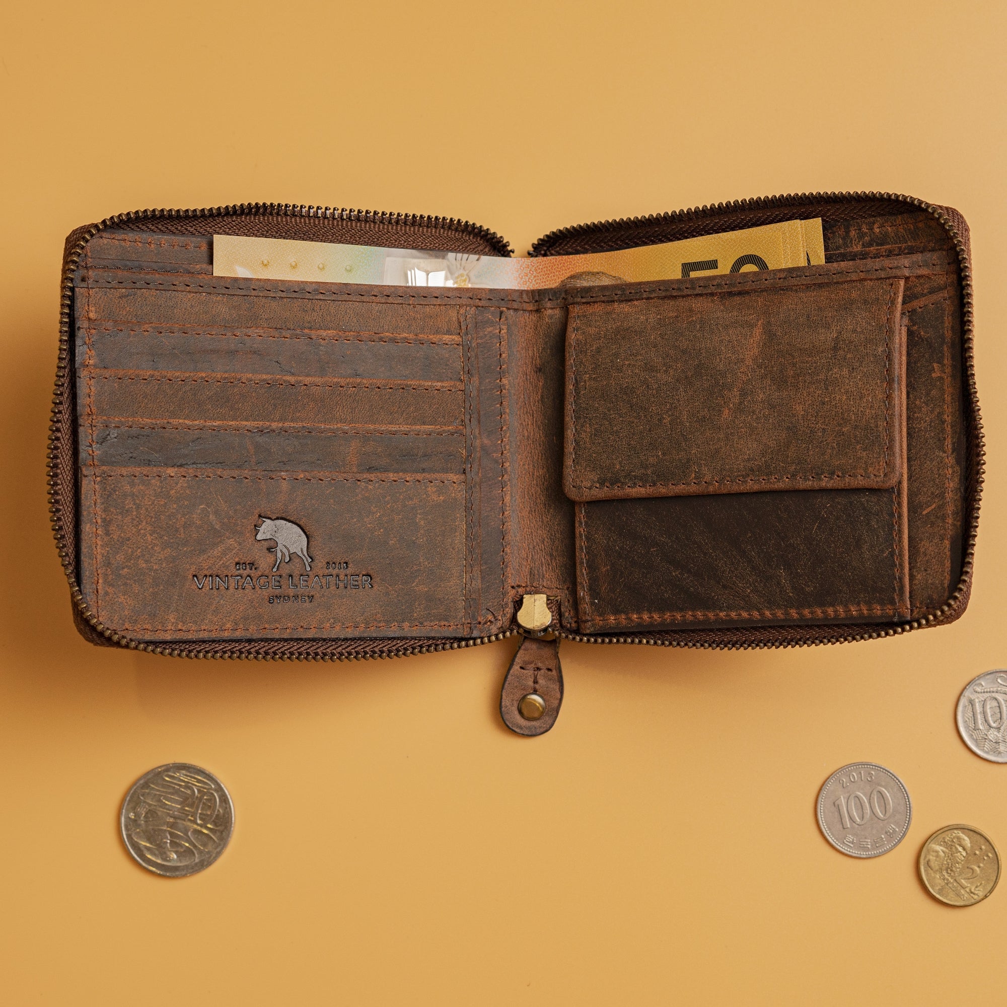 Mens Zipper Wallet Urban