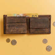 Mens Leather Trifold Wallet Braxton