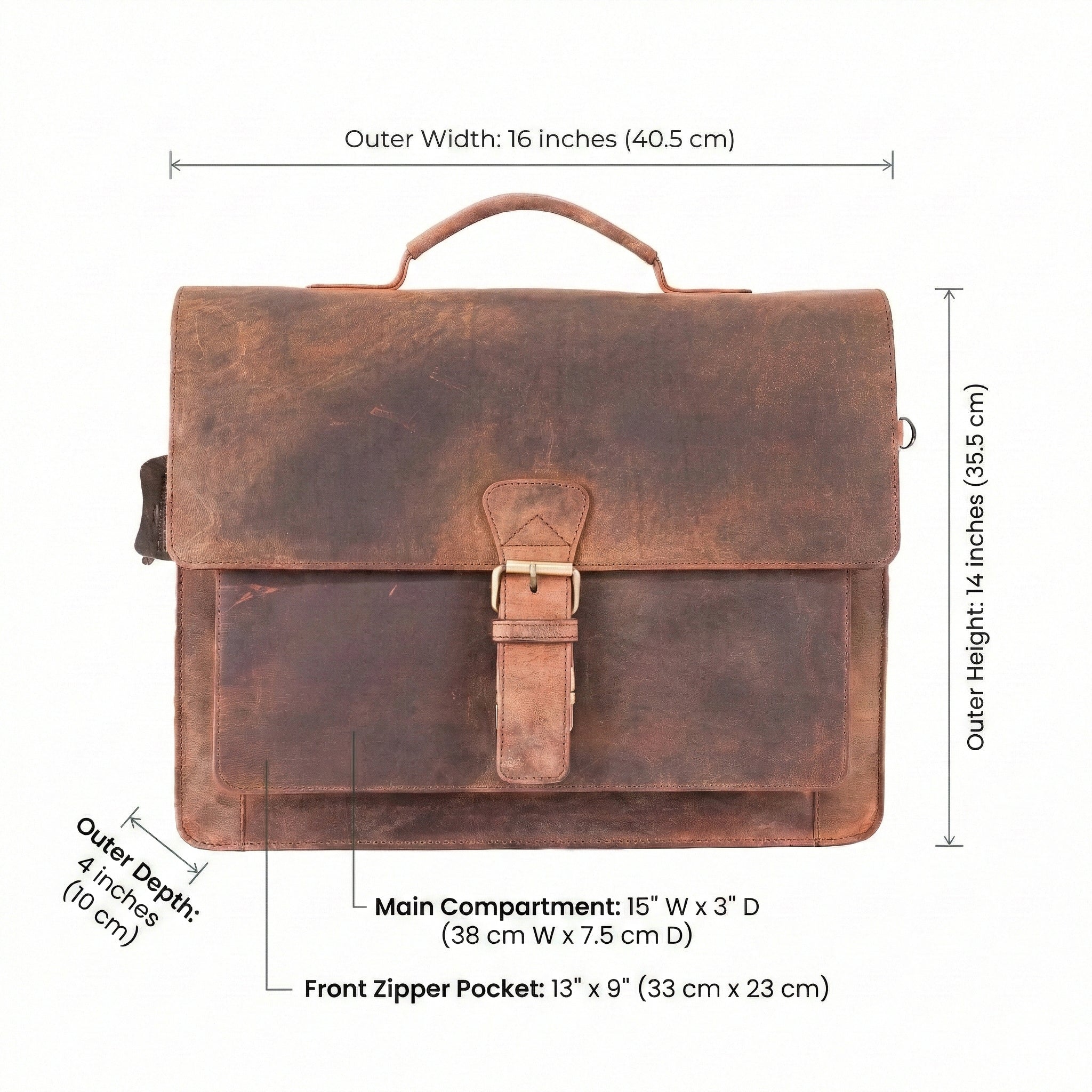 Leather Briefcase Rover