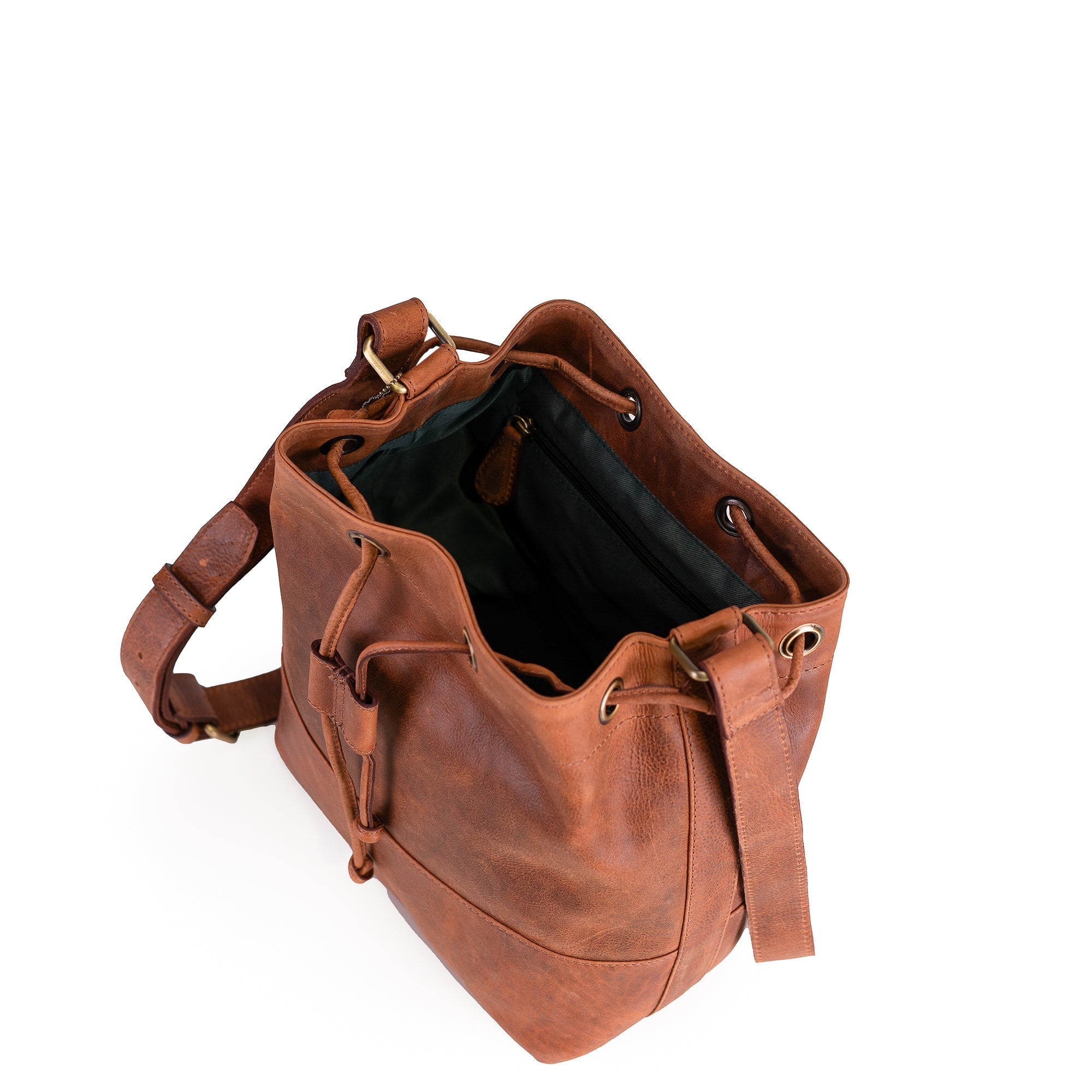 Rosa Leather Bucket Bag