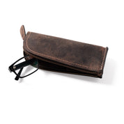 Leather Glasses Pouch Leo